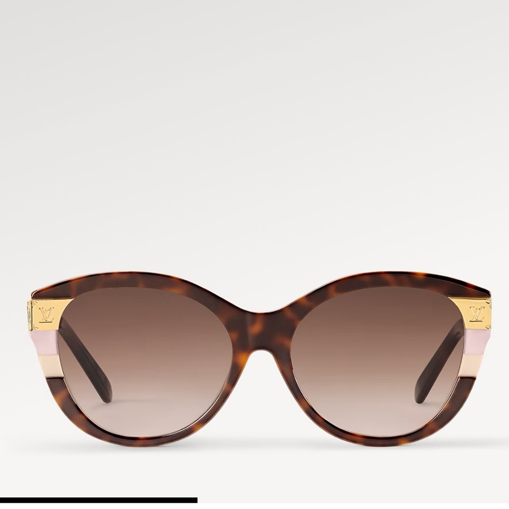 Louis Vuitton petit soupcon cat eye sunglasses light tortoisehell pink - Picture 3 of 5